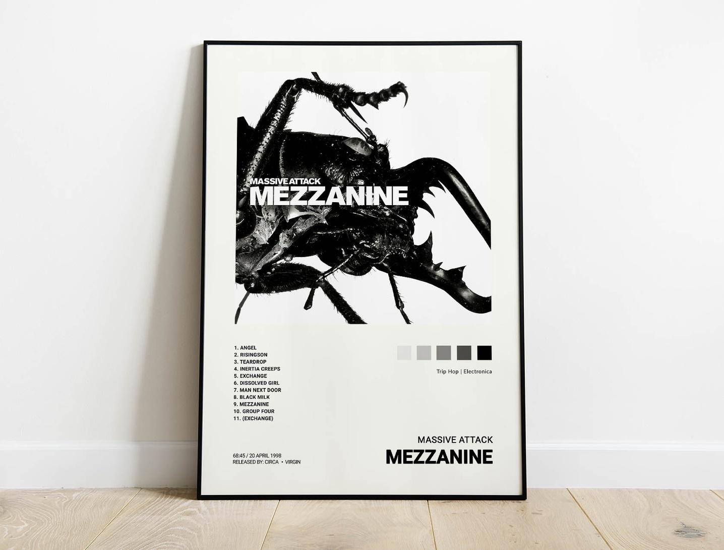 Massive Attack - Mezzanine Music Album Cover Poster | Architeg